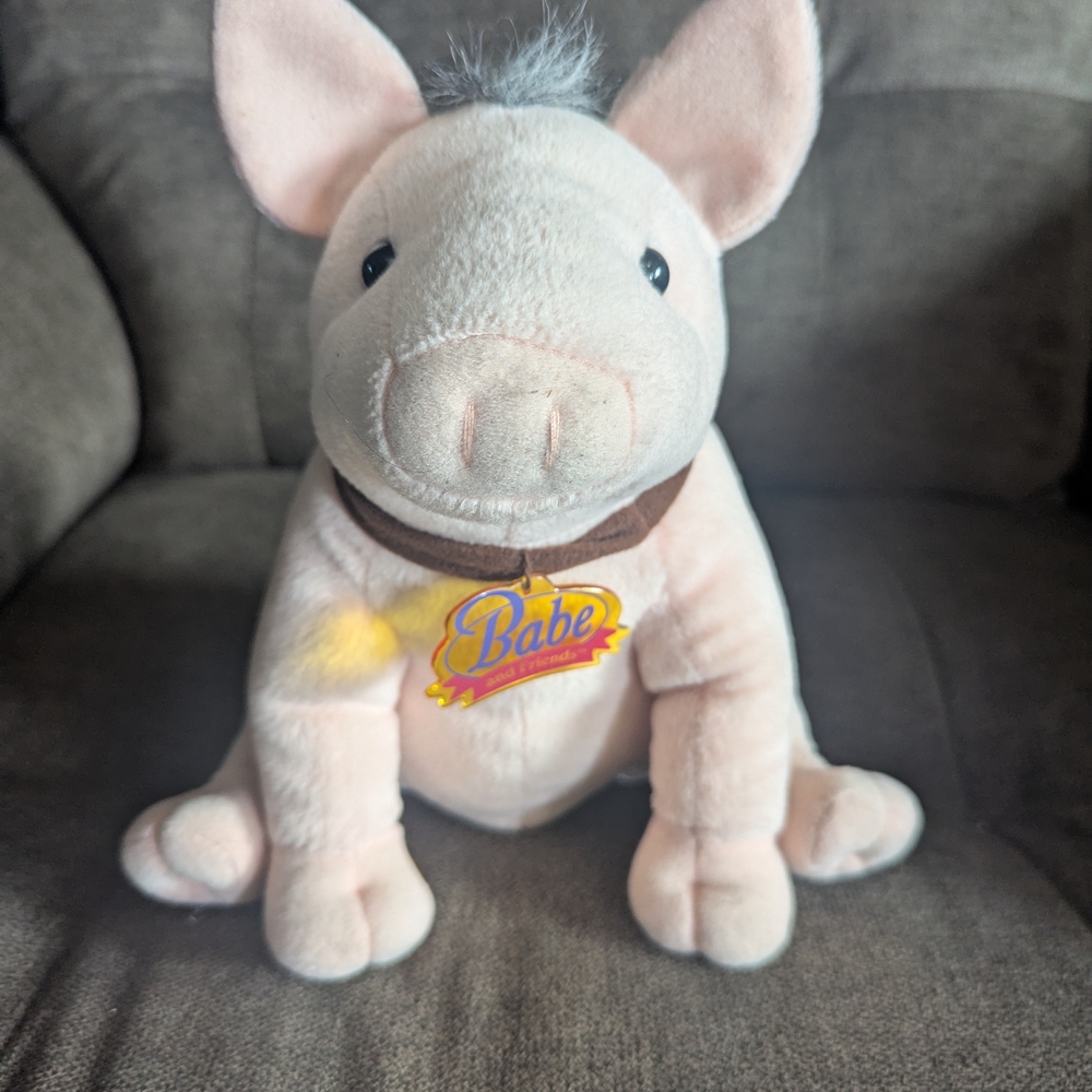 Vintage 1998 BABE the Pig in the City & Friends Plush 8"